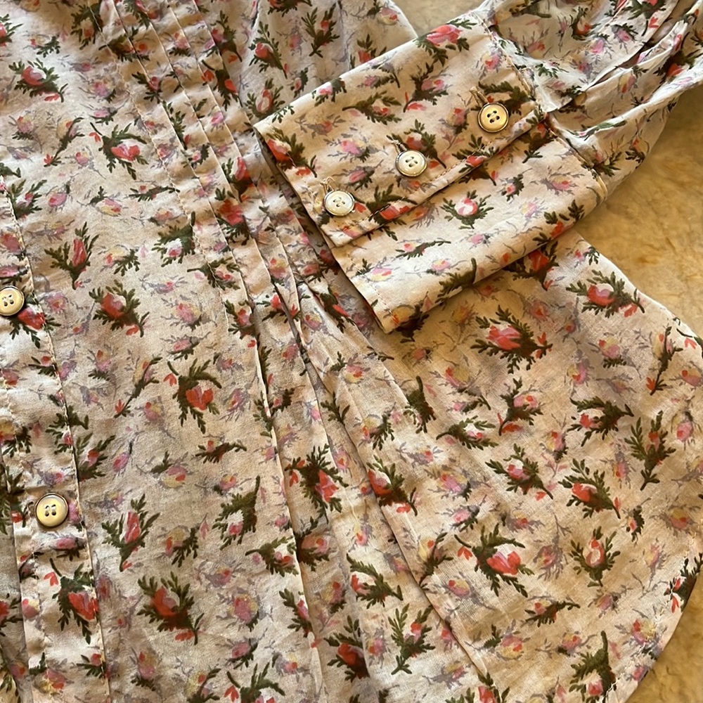 Sportmax Code Floral button down sz M - Picture 3 of 6